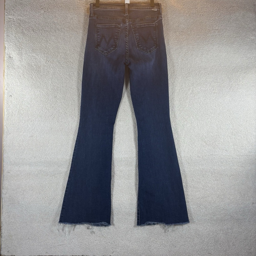 Mother Size 23 The Weekender Fray Mint Condition Flare Jeans Raw Hem High Rise - Picture 9 of 9